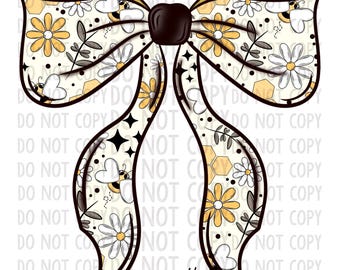 Noeud d'abeille PNG Style Coquette Abeille Miel Jaune Jaune