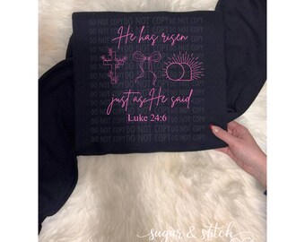Téléchargement numérique de Pâques chrétienne Il s'est levé Luc 24:6 PNG