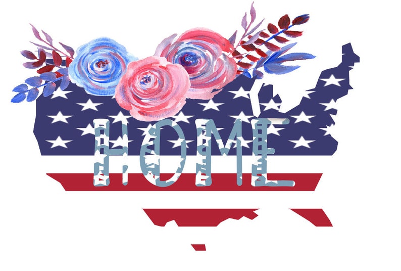 Download Patriotic sublimation svg jpeg png United States home | Etsy