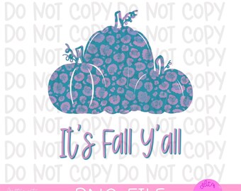 Citrouille léopard PNG : C'est l'automne, Halloween (téléchargement numérique)