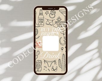 Compra una bebida para la novia Código QR Venmo Historia de Instagram Austin Texas Despedida de soltera Fiesta de fin de semana nupcial