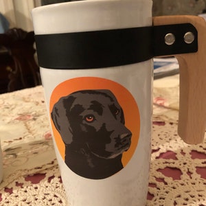 Travel mug black lab for dog lovers!