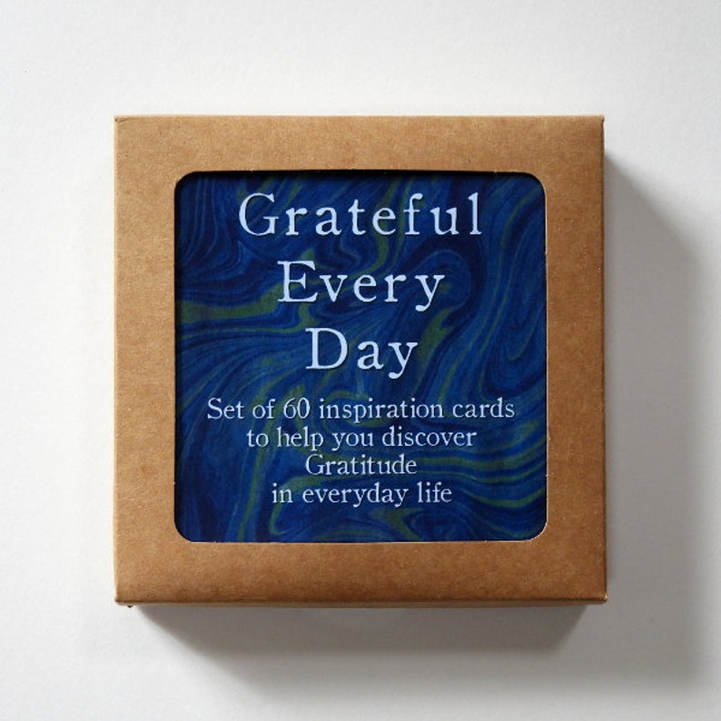 Grateful Every Day Inspiration Cards Set of 60 Gratitude cards image 4