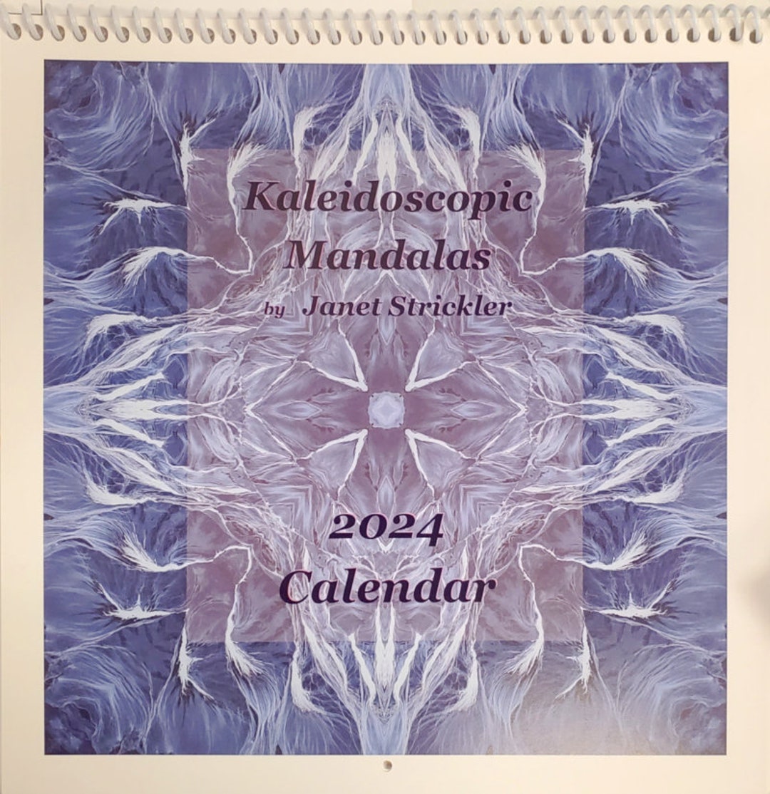 2024 Calendar of Kaleidoscopic Mandalas Everyday Sacred - Etsy