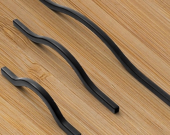 Black Gold Adjustable Hole Spacing CabinetHandle Drawer Pull Dresser Pull Cupboard Pull Modern Design Wardrobe Pull (BS-C-480)