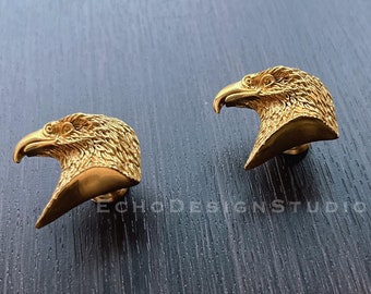 Adler Möbelknauf Massiv Messing: Moderner Möbelknauf (BS-C-299)