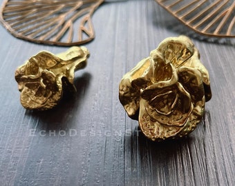 Cabbage Messing Möbelknauf : Moderner Schubladenknauf in Gold (BS-C-254)