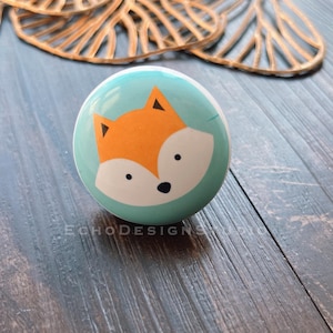 Keramische kastknop Fox: moderne dressoirlade (BS-C-1208)