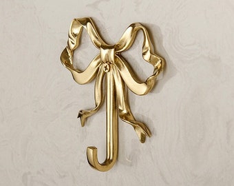 Bow Hook Solid Brass Hanger Decorative Hanger Hook (BS-C-154)