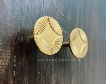 Massiver Messing Möbelknauf: Moderner Schubladenknauf (BS-C-321)