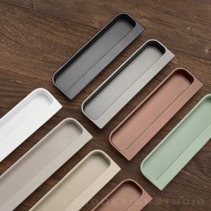 Maniglia nascosta in lega di zinco: mobile, cassetto, armadio - (lunghezze disponibili 140 mm/201 mm) (BS-C-445)