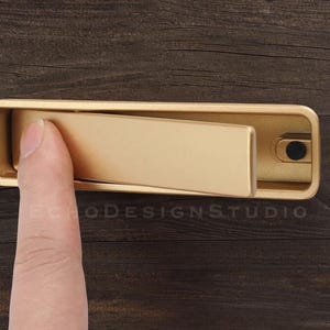 Invisible Concealed Embedded Concealed Pull Handle Extended Drawer Pull Closet Door Cabinet Closet Pull Handle (BS-C-446)