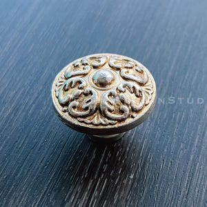 Antiekzilveren shabby chic kastknop: zinklegering dressoirladeknop (BS-C-973)