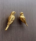 Bird Solid Brass Cabinet Knob: Gold Dresser Drawer Pull (BS-C-204)