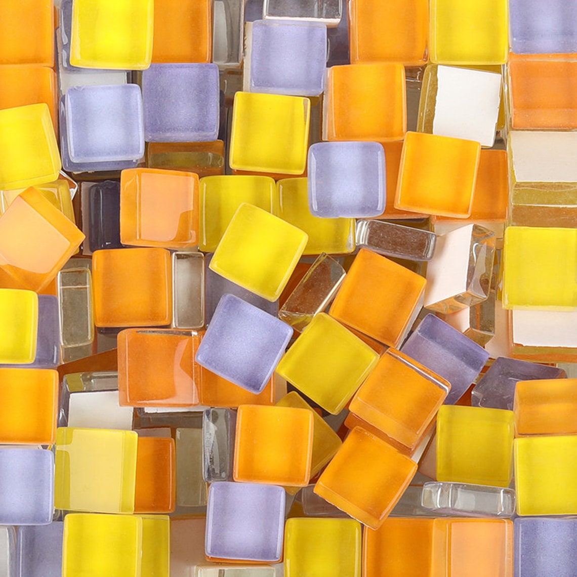 200 Pieces Mosaic Tilesmixed Color Mosaicsglass Tile Pieces Etsy