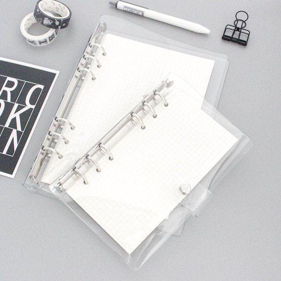 White 6-Ring Agenda Cover | A5