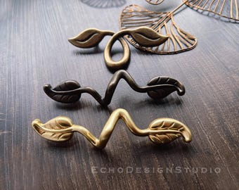 Leaf Metal Cabinet Knob Handle Drawer Pull Knob Dresser Pull Gold Cupboard Pull Modern Design Wardrobe Pull (BS-C-604)