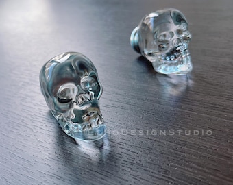 Resin Glas Totenkopf Möbelknauf: Moderner Schubladenknauf (BS-C-974)