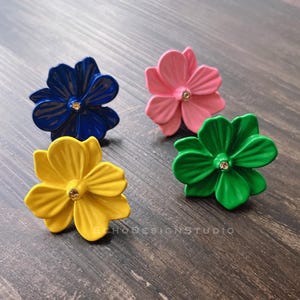 Iron Metal Flower Cabinet Knob Handle Drawer Pull Knob Dresser Pull Cupboard Pull Modern Design Wardrobe Pull (BS-C-1266)