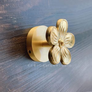Flower Hook Solid Brass Hook Gold Metal Hanger Decorative Hanger Hook (BS-C-1178)