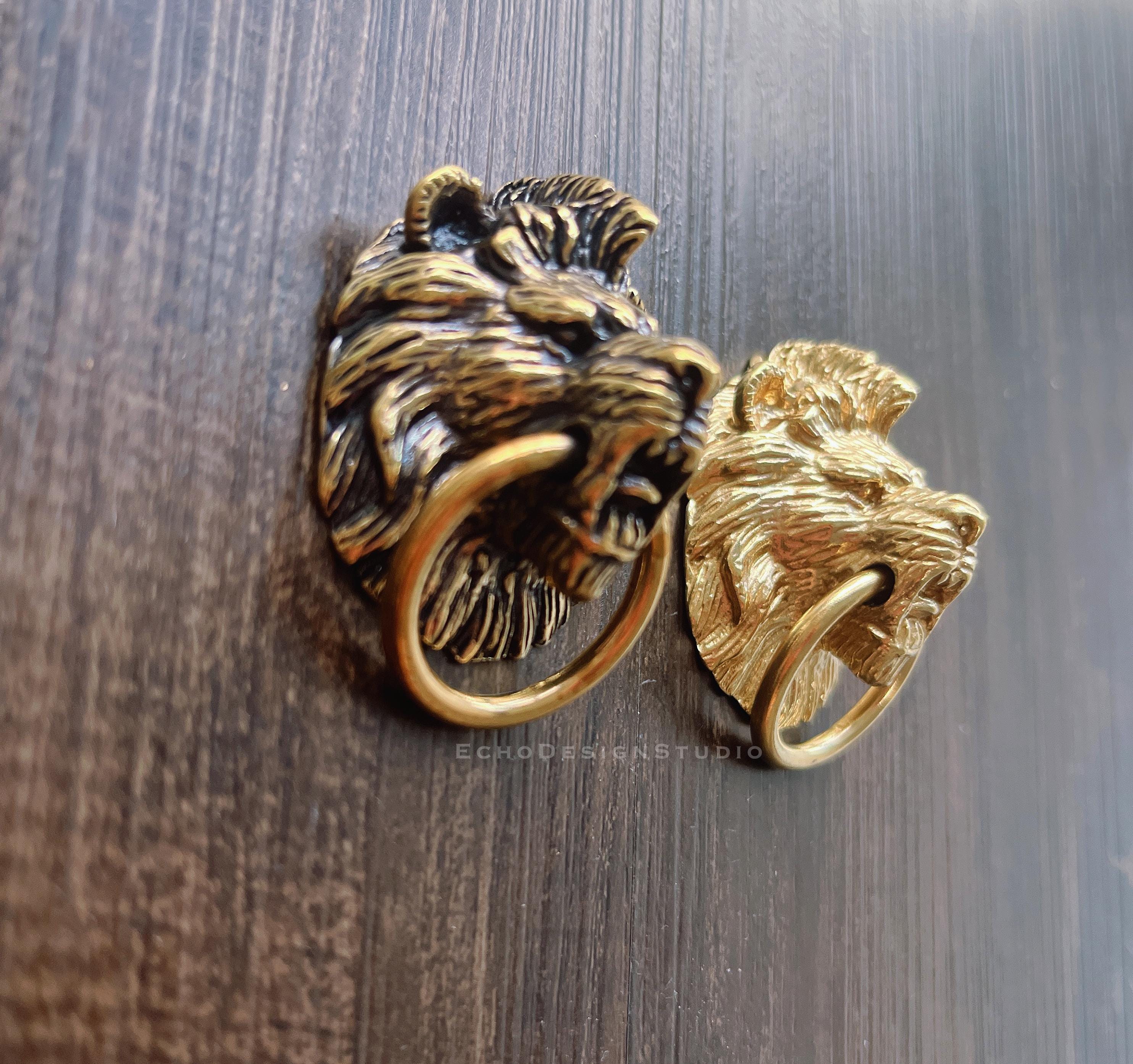 Bouton Ceramique Meuble En Forme De Citrouille Blanc Et Bronze Avec Vis