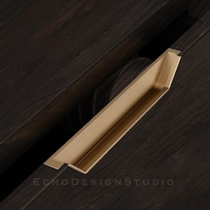 Concealed Zinc Alloy Pull Handle: Cabinet Drawer Door (8.58") (BS-C-438)