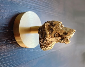 Dog Hook Solid Brass Hook Gold Metal Hanger Decorative Hanger Hook (BS-C-1171)