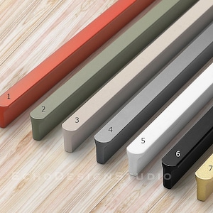 Moderne kastdeur van zinklegering: goudkleurige ladehandgreep (BS-C-464)