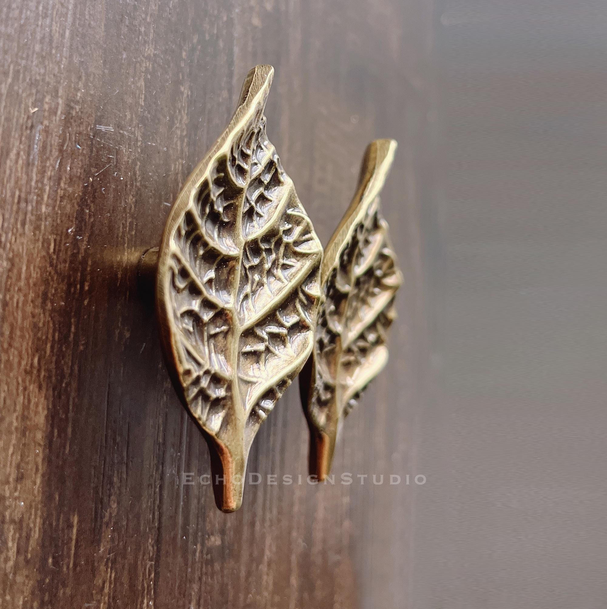 Leaf Metal Cabinet Knob Handle Drawer Pull Knob Dresser Pull Cupboard Pull Modern Design Wardrobe Pull (BS-C-606)