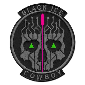 Black Ice Cowboy Aufnäher / Patch