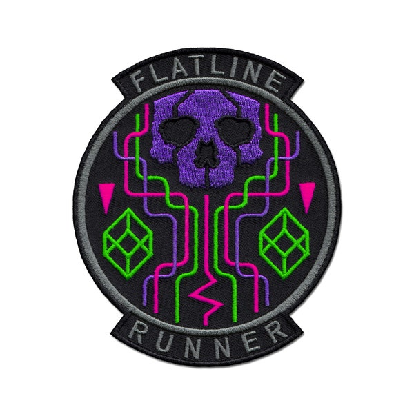Flatline Runner Aufnäher / Patch