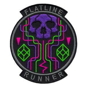 Flatline Runner Embroidered Patch