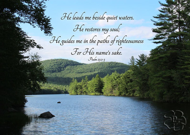 Psalm 23 2 Christian Wall Art Scripture Art Religious Wall