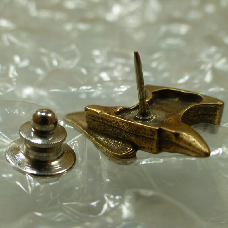 Cast Bronze Novelty PinsWinged Anvil Etsy