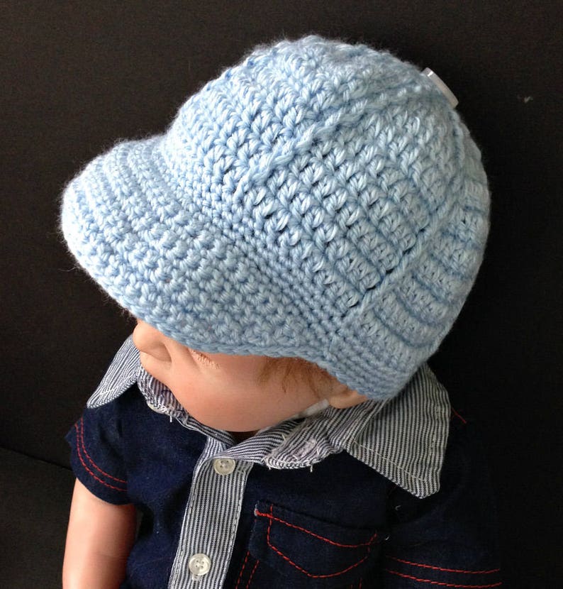 Baseball Cap Crochet Pattern for Baby Boy or Girl Newborn6 Etsy