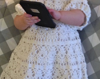 Baby Girl Lace Dress with Mary Janes Crochet Pattern and Slip Pattern Printable