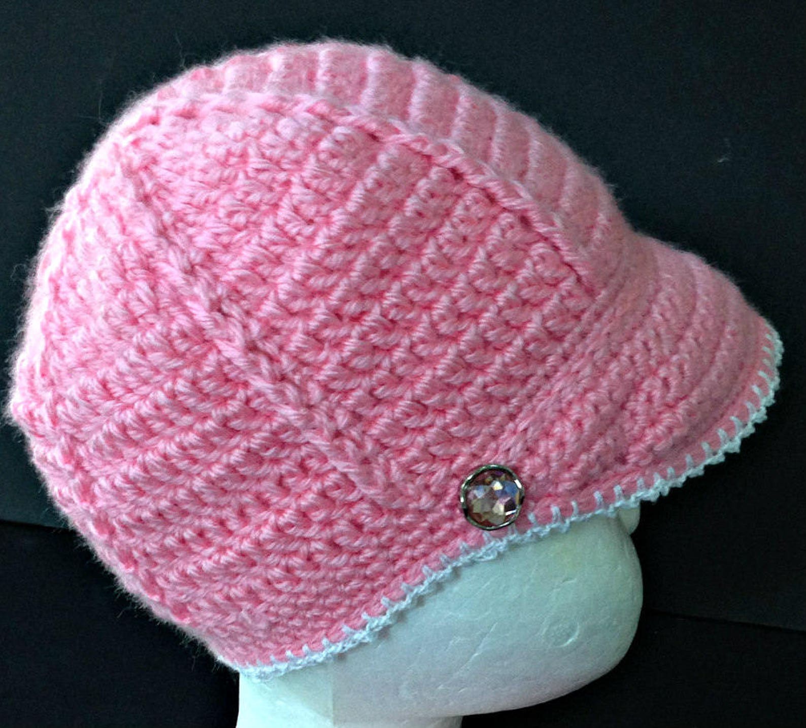 Baseball Cap Crochet Pattern for Baby Boy or Girl Newborn6 Etsy