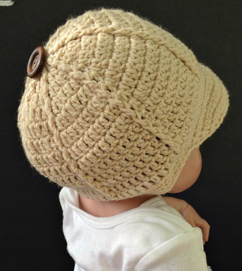 Baseball Cap Crochet Pattern for Baby Boy or Girl Newborn6 Etsy