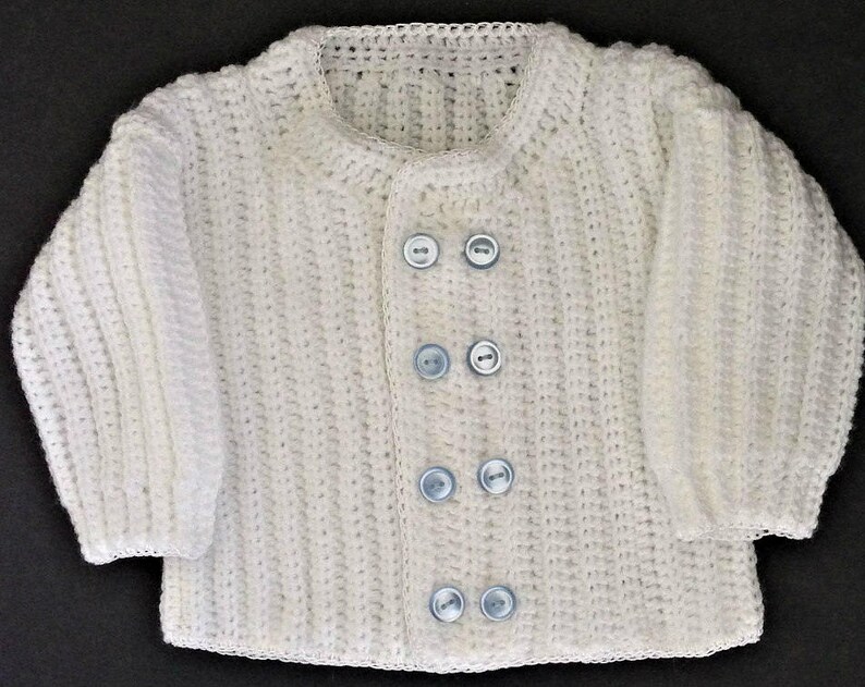 Baby Boy Christening Outfit Crochet Pattern Sweater Jacket Etsy