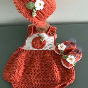 Macacão de abóbora bolha para outono ou qualquer hora Padrão de crochê para bebê menino ou menina