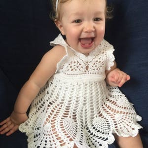 Baby Girl Sundress with Romper Crochet Pattern