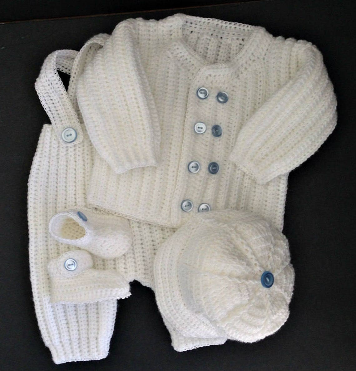 Baby Boy Christening Outfit Crochet Pattern Sweater Jacket Etsy