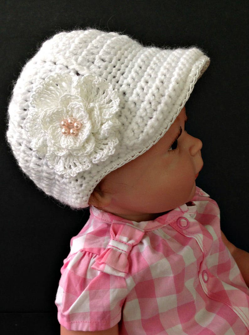 Baseball Cap Crochet Pattern for Baby Boy or Girl Newborn6 Etsy