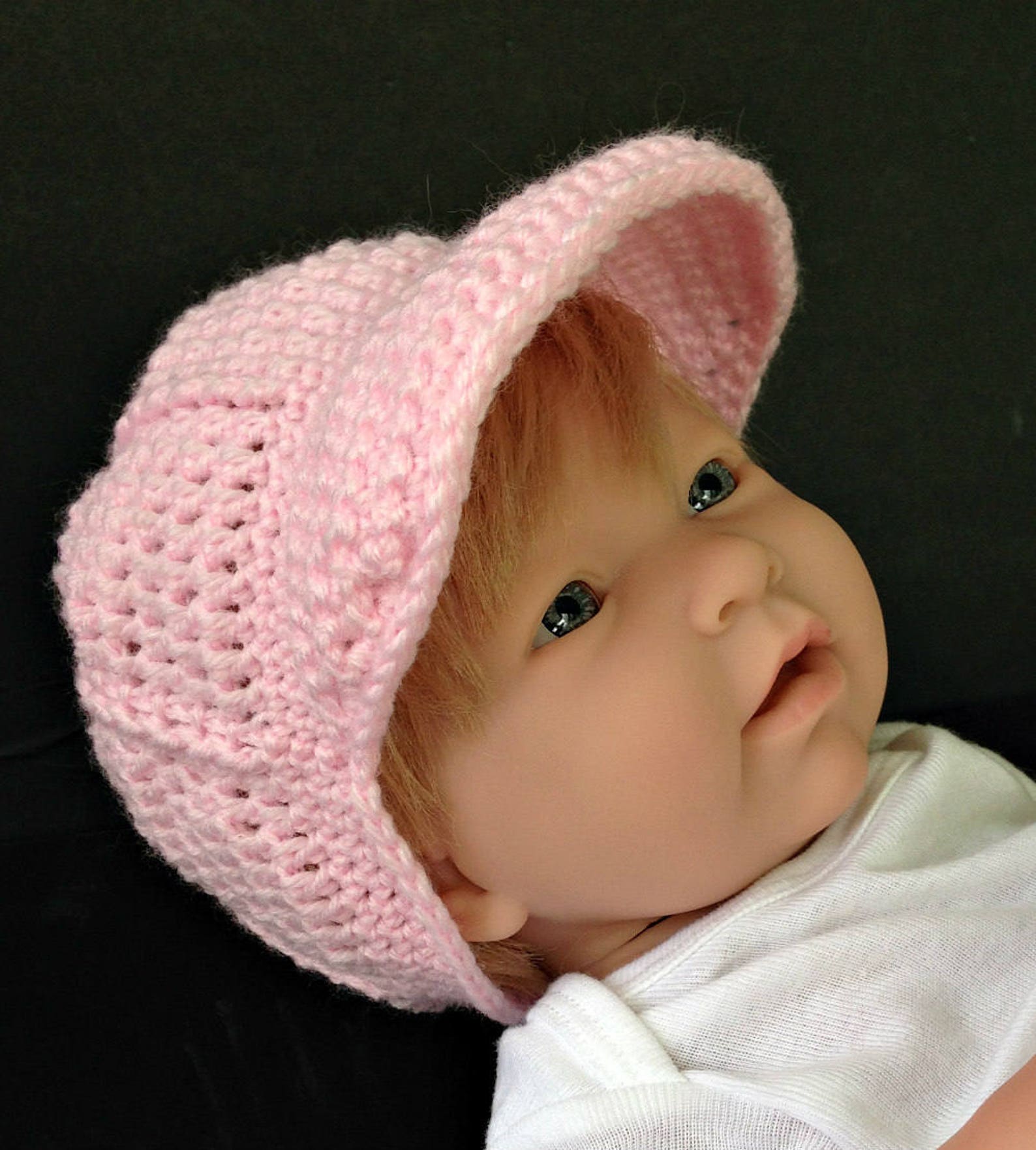 Baseball Cap Crochet Pattern for Baby Boy or Girl Newborn6 Etsy