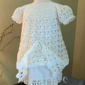 Crochet Pattern Baby Dress 2T to 3T Girl With Slip Printable - Etsy