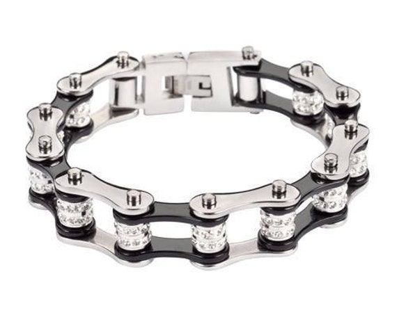 Women's motorcycle chain bracelet sale