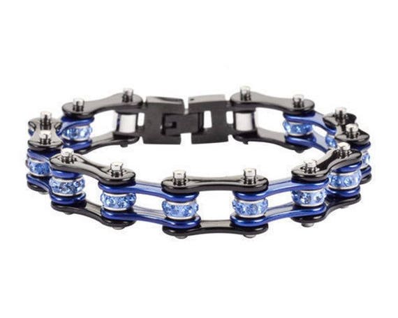 blue bmx chain