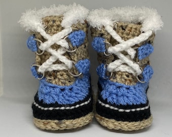 BABY BOOTIES NEWBORN Gift Baby Shower Gift Baby shoes Crochet Boots Crochet  Baby Boots  Newborn Boots Newborn Booties,