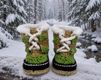 BABY BOOTIES NEWBORN | Gift Baby Shower | Gift Baby shoes | Crochet Booties |Crochet Baby Boots Newborn Boots Newborn Booties,