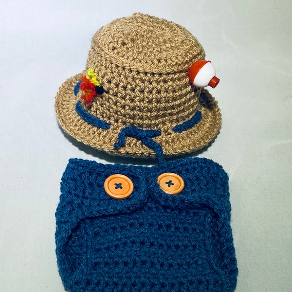 Newborn Fishing Hat Etsy